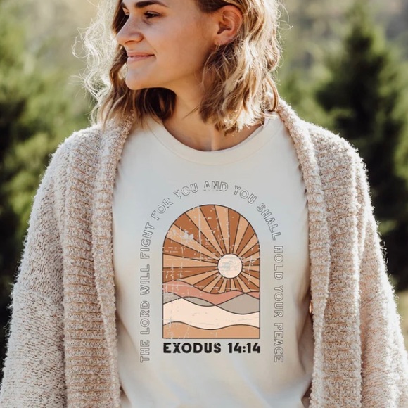 Tops - Faith-based Tee/Exodus Verse (New)